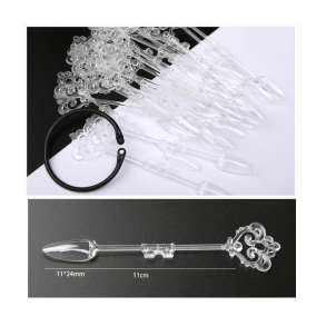 Display Tipper Retro Mandelformede (24 stk) Clear