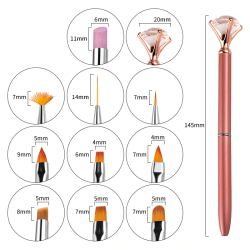 Penselset med 10 stk.